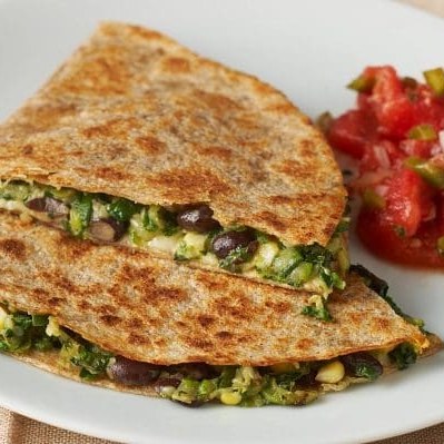 Black Bean Veggie Quesadillas (featured)