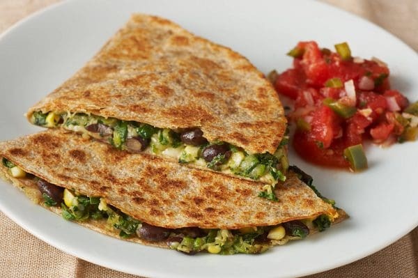 Black Bean Veggie Quesadillas
