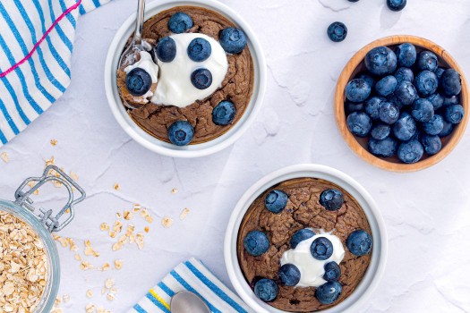 Blueberry Banana Baked Oats
