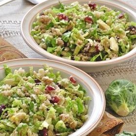 Brussel Sprouts and Cranberry Salad (featured)