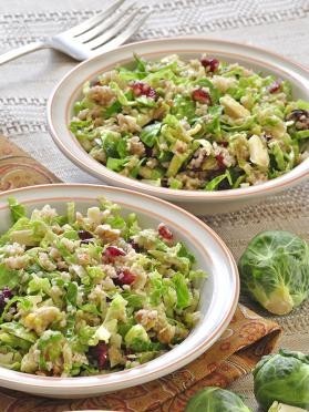 Brussel Sprouts and Cranberry Salad