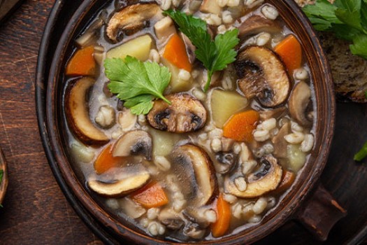 Mushroom Quinoa Soup