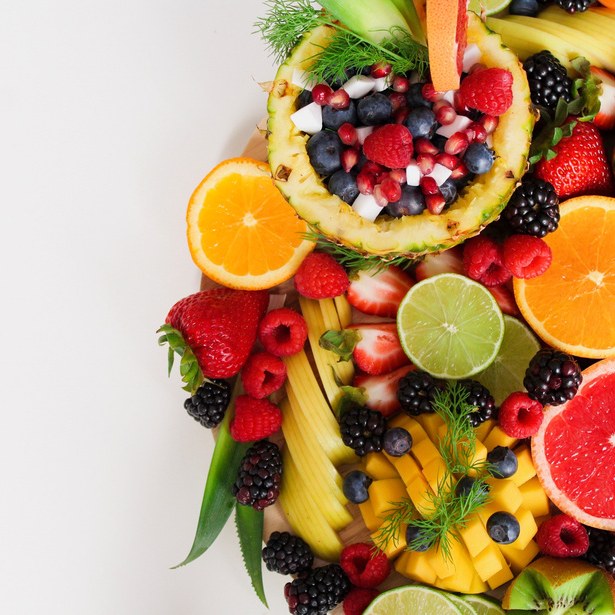 Fruit Kabobs with Yogurt Dip