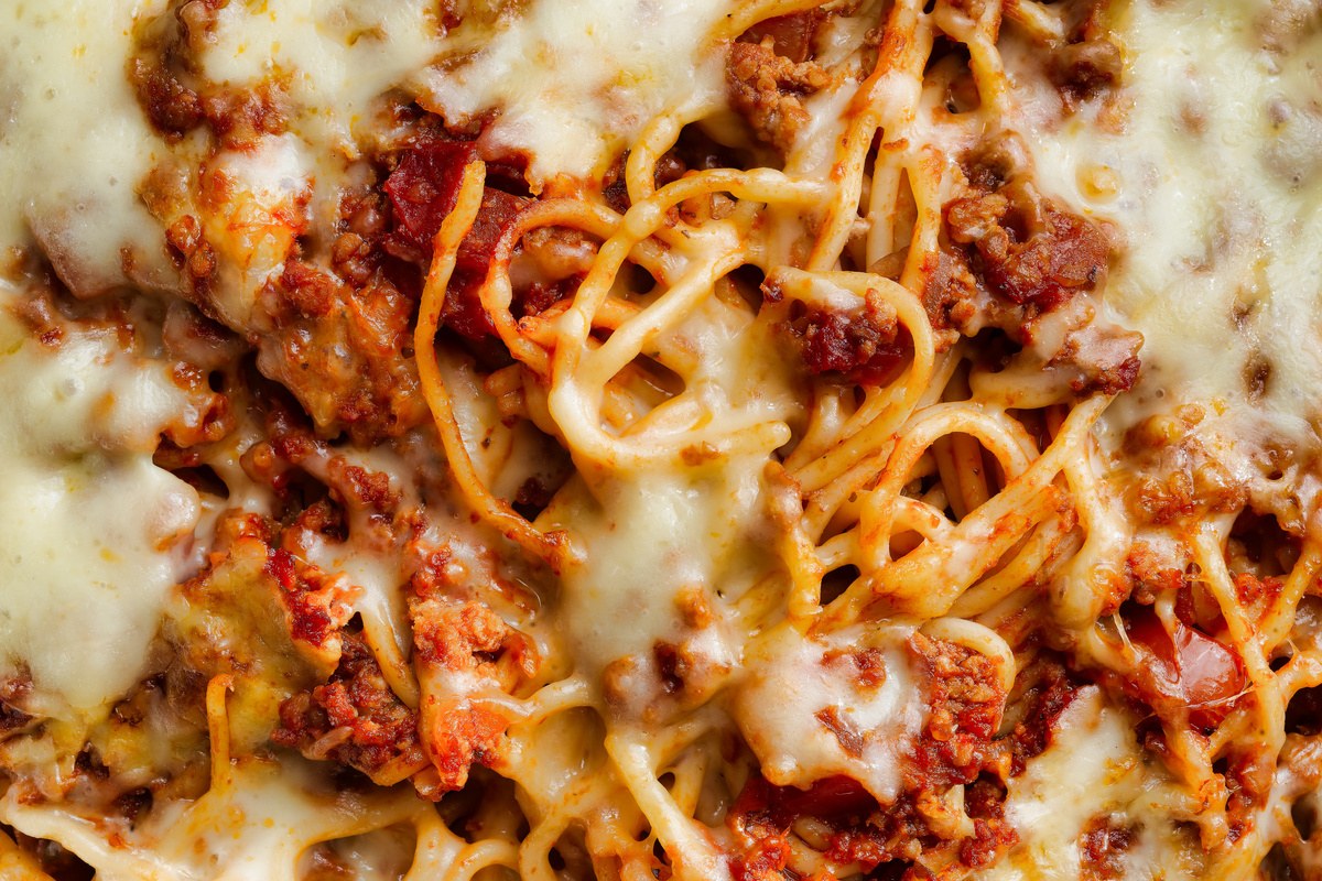 Stovetop “Baked” Spaghetti